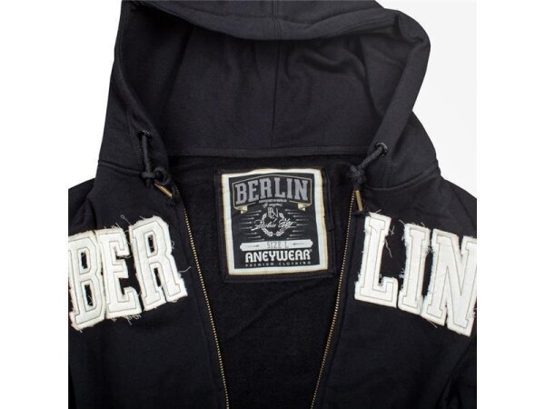 Berlin Zip Hoodie Men black