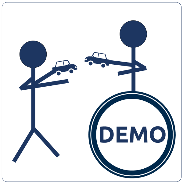 Demo Auto fliegen