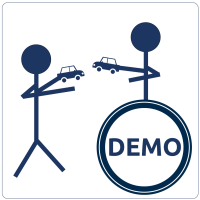 Demo Auto fliegen